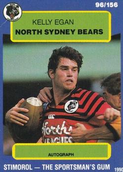 1990 Stimorol NRL #96 Kelly Egan Front